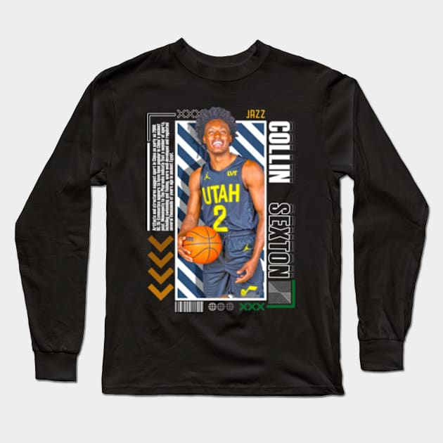 Collin Sexton Paper Poster Version 10 Long Sleeve T-Shirt by art.Hamdan